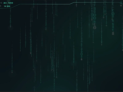 Hacker animation ui