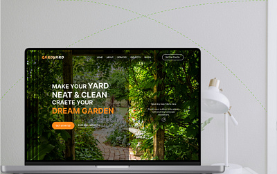 Cleaning & Gardening Service Web Design aesthetics design figma design gardening service hero section landing page service website ui ui design user experience user interface ux design web design website design