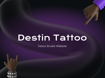 Tatoo Studio Website branding graphic design motion graphics ui