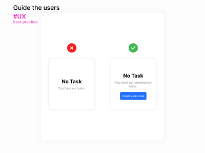 Guide the users best practice mobile design ux web design