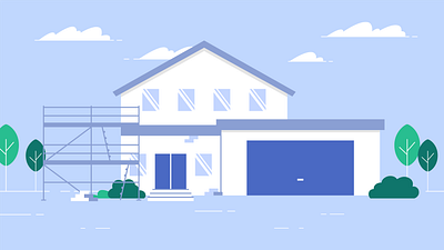 House - vector design adobe adobeillustrator artwork blue bluedesign building clouds design freelance graphic design graphic designer house illustraton vector vectorgraphic