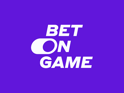 BetOnGame - Logo for a Sportbook 2d bet betting blockchain brand branding casino crypto gambling game gaming igaming lettering logo logotype switcher word logo