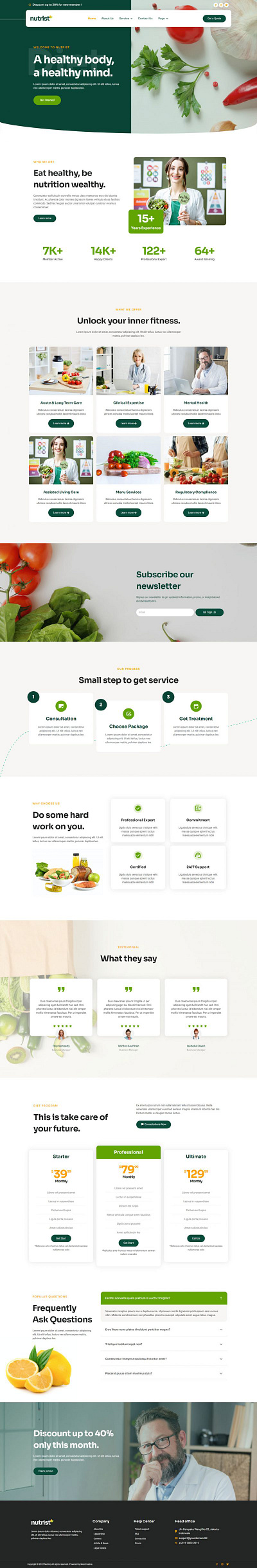 nutrist Website design app branding design designweb graphic design illustration ui ux webdesign website