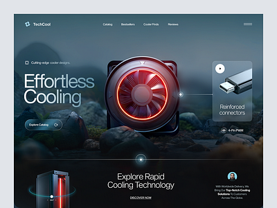 Website for an Electronics Brand branding design graphic design