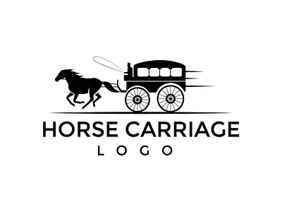 LOGOHORSE CARRIAGE LOGO bird logo branding design graphic design horse horse logo illustration logo logohorse carriage