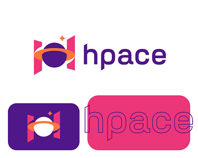 Logo | H-Space app branding colorful design globe logo graphic design h letter h logo illustration logo modern shine space star logo trending typography vector