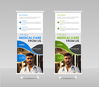 Medical Roll-Up Banner Design. medical roll up medical roll up banner design modern roll up banner roll up roll up banner design roll up banner design template