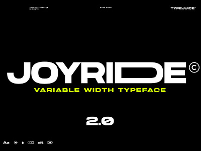 Joyride Extended Typeface bold design display font extended font fresh heavy font joyride logo type sans serif titles type design type juice typeface web font wide font