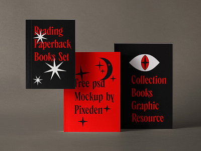 Free Paperback Psd Book Mockup Set book mockup paperback mockup print mockup