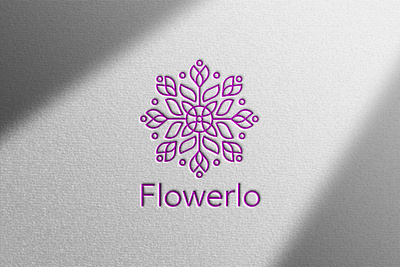 The logo for the flower brand branding graphic design logo