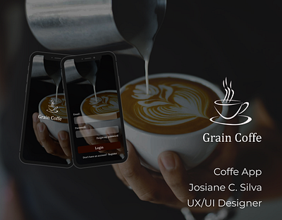 Grain Coffe App - UX/UI Design Project app design brand and logo creation ui design