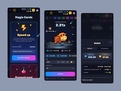 RuggBull - Mobile Online Telegram Casino betting blockchain bull cards ui casino casino crash crash game crypto crypto casino gambling game gaming igaming mobile casino online casino pixel art telegram casino wallet