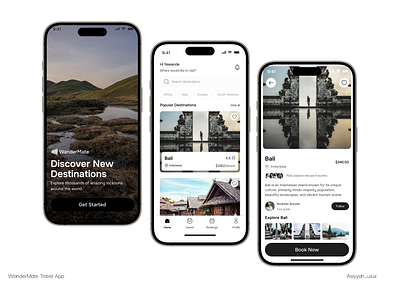WanderMate- Travel App app app ui mobile app mobile design travel travel app ui ui design