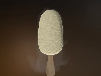 Ice Cream Simulation 3d animation fluid houdini looping motion graphics redshift