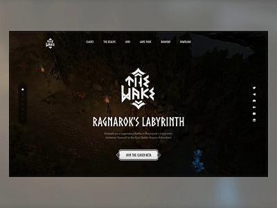 The Wake - Royal Battle Game Website animation arena battle battle game battle royal blockchain casual character crypto fantasy game game website gaming gaming website landing page online game vikings website