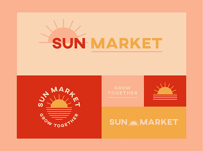 Logo for a Farmers Market brand design brand development brand identity design systems farmers market branding logo logo design market brand market logo visual design visual identity visual system