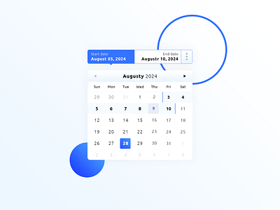 Calendar date picker august brand branding calendar date picker circle graphic design icons designer illustration illustrator ai mockup photoshop psd print designer sb senior designer seraphin brice typo typography ui ui ux designer widget