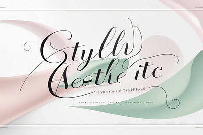 Stylish Aesthetic Typeface branding design graphic design illustration vector