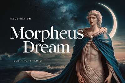 Morpheus Dream - Serif font family design graphic design illustration vector