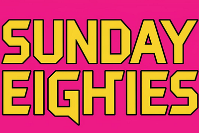 Sunday Eighties Font design graphic design illustration logo vector