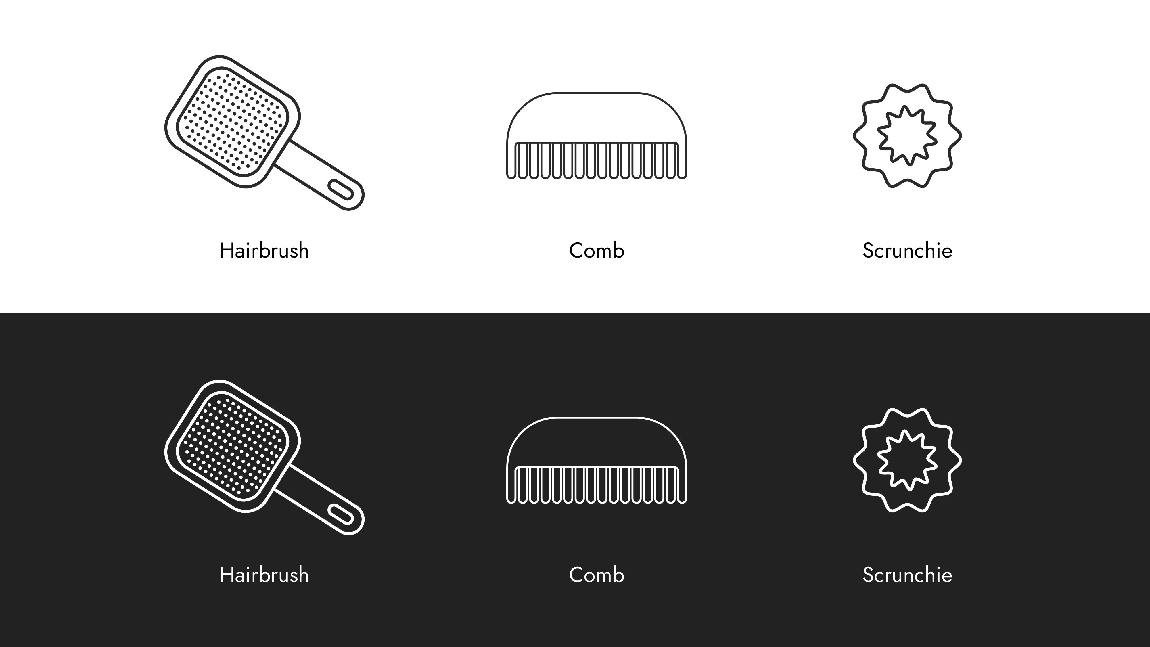 Icon Design | Hair Essentials adobe illustrator app design digital art graphic design illustration logo minimal design minimalism minimalistic art minimalistic icon ui vector