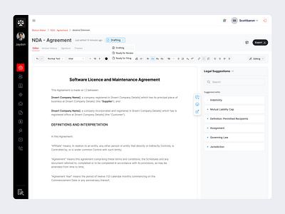 Legal Document Editor - Iwashurt.lawyer dashboard design document editor doucment edit editor interface law law editor law firm software legal legal dashboard legal document editor legal editor rich text editor software design ui uiux ux word