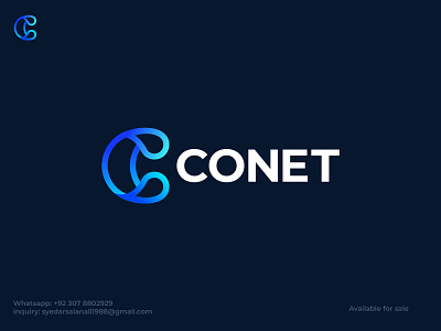 CONET logo for sale c logo c modern logo conet logo connect connect logo logo for sale loop new logo