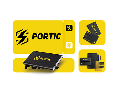 Portic | Brand Identity adobe illustrator adobe photoshop brand design brand identity brand style guidelines branding creative design graphic design logo design portic powerbank stationery visual identity