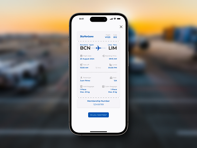 Boarding Pass app boarding pass design flight travel ui