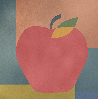 September Apple graphic design illustration