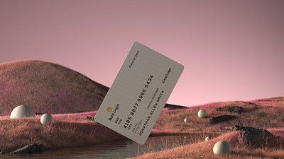 Credit Card Mockup 3d cinema4d design display illustration mockup render screen