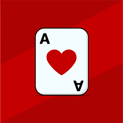 Illustration | Ace of Hearts ace card adobe illustrator digital art digital artist digital illustration digital illustrator graphic design illustration illustrator vector vector illustration