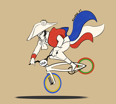 Allonz Y! bmx branding illustration olympics