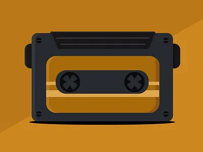 Illustration | Cassette Tape adobe illustrator cassette tape digital art digital illustration digital illustrator graphic design illustration illustrator vector vector illustration