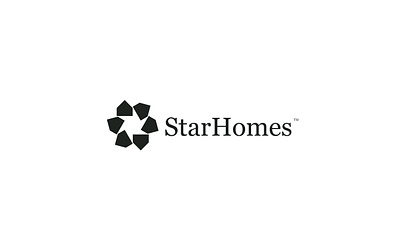 Starhomes agent assets brand identity branding design graphic design logo logo design logo identity minimal logo property real estate visual design