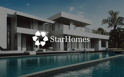 Starhomes agent assets brand identity branding design graphic design logo logo design logo identity minimal logo property real estate visual design