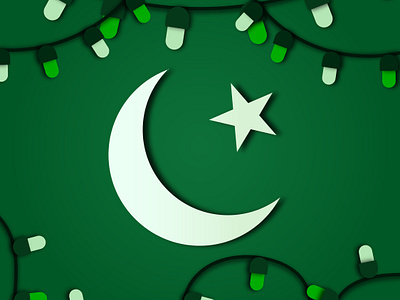 Illustration | Independence Day 14th august 1947 adobe illustrator digital art digital artist digital illustration graphic design green illustration illustrator independence day pakistan vector vector illustration