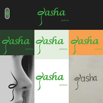 Gasha Perfume Logo branding graphic design logo ui