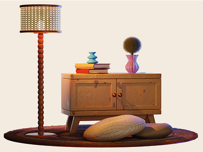 Cozy Retreat 3d 3dart 3dmodeling animation environment