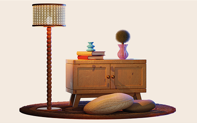 Cozy Retreat 3d 3dart 3dmodeling animation environment