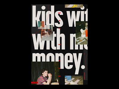 Adults are just kids with money /474 clean design modern poster print simple type typography