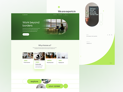 Globe Path — Landing Page Design branding ui