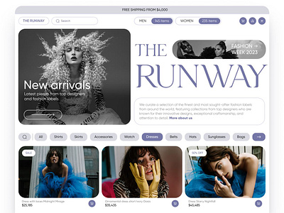 Fashion E-commerce Design Concept clothes design ecommerce fashion fashionable landing page marketplace online outfit trends outfits shop shopping store trends ui ux wearings web web design website