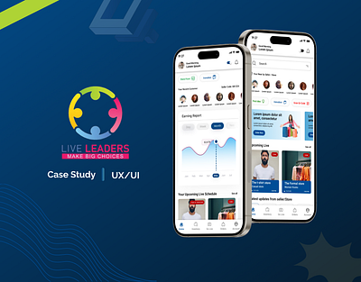 Liver Leaders App Design 3d app design buyer app case study graphics design home page live live app design prototype seller app shop app ui user interview user persona ux visual design wireframe