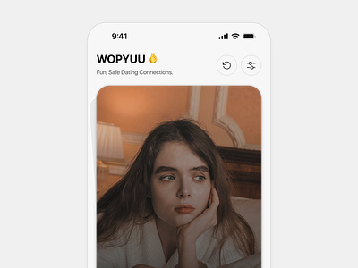 WOPYUU - Mobile Dating App agency app apps branding chats clean dating dating app design home illustration image landing page logo mobile responsive ui ui design uiux