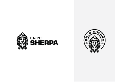 Logo design for Cryo Sherpa art brand branding business concept cryotherapy design freelancer freelancing graphic design graphics healing illustration logo logo design meditation mountains sherpa sketch vector