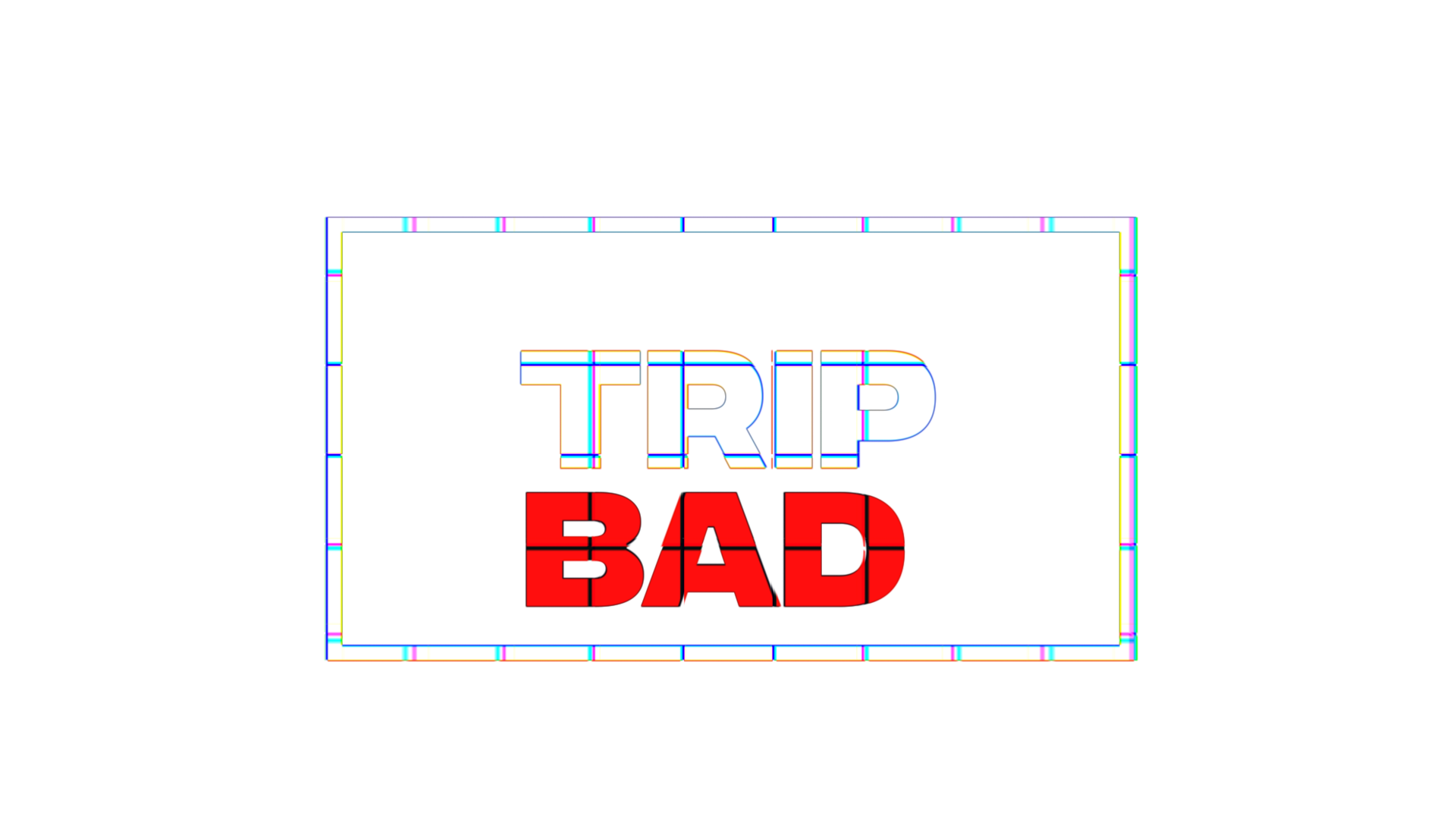 Trip Bad Typography Animation after effects animation dribble graphic design trippy typography