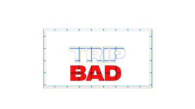 Trip Bad Typography Animation after effects animation dribble graphic design trippy typography