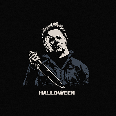 Halloween, Michael Myers - Design for sale apparel design halloween horror illustration merch michael myers tshirt