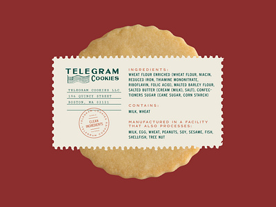 CPG Panel Graphic for Telegram Cookies cpg graphic design ingredients packaging